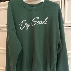 Green dry goods sweatshurt